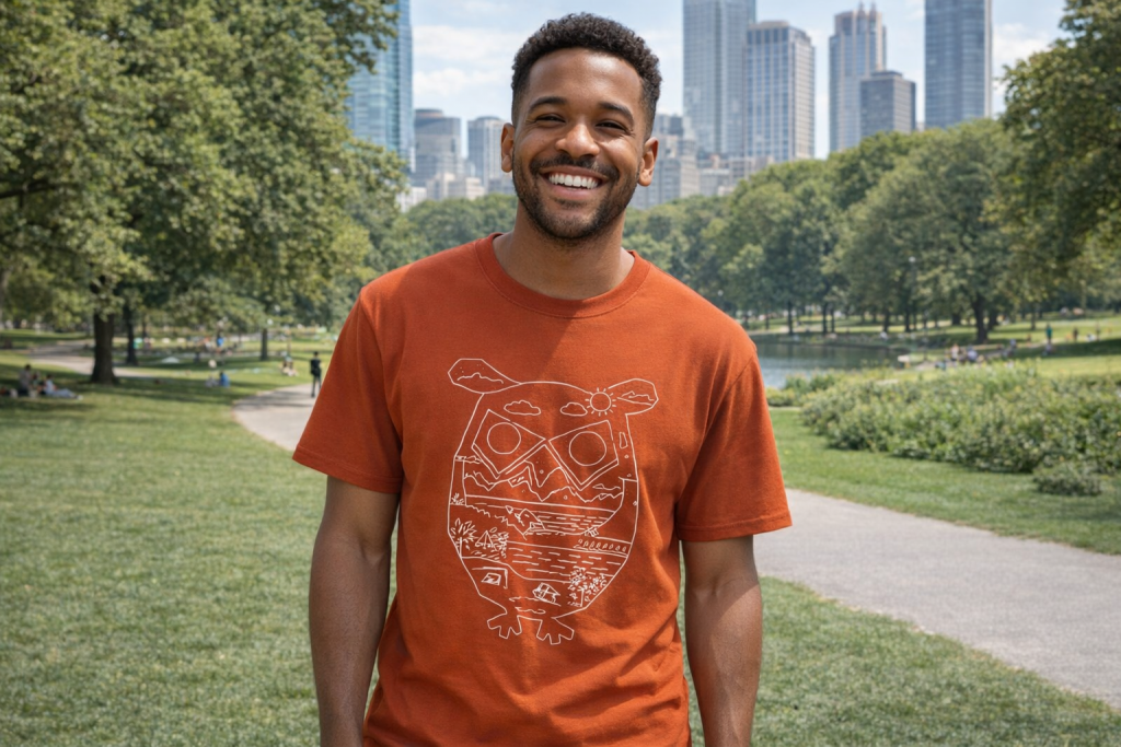 knowledge cotton apparel tshirt logo front