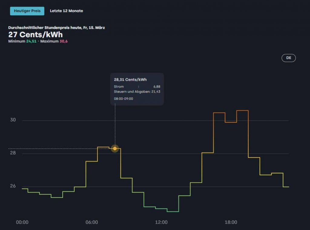 dynamischer strompreis