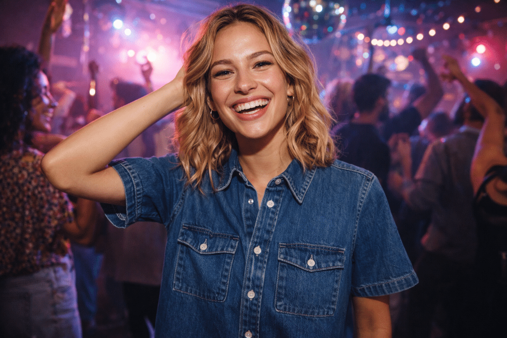 nachhaltiges Jeanshemd von DAWN f&uuml;r Damen